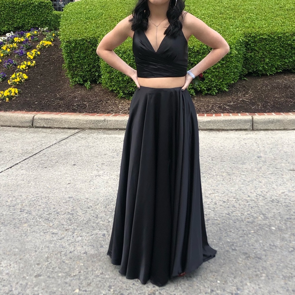 2 piece Faviana prom dress